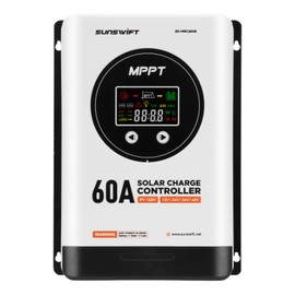 SunSwift MPPT Solar Charge Controller 12V/24V/36V/48V 60A Max 150V Input, Mppt Charge Controller, Renewable Energy Controllers Compatible with Multiple Types of Batteries for RV, Boat, Off-Grid Cabin