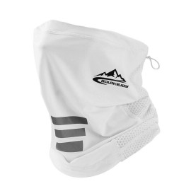 Unbranded Cooling Neck Gaiter Scarf UV Sun Shield Face Mask Cover Cycling Fishing Bandana - White