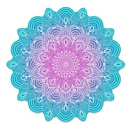 GT Graphics Detailed Mandala Beautiful Flower Design - 5" Vinyl Sticker - for Car Laptop I-Pad - Waterproof Decal