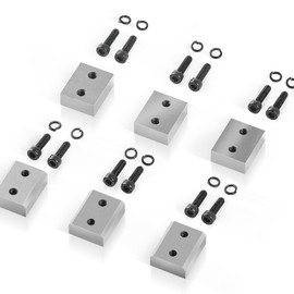 VEVOR Electric Rebar Cutter Blade, 6 PCS 20/22mm Cutting Diameter, HRC58-60 Hard Hydraulic Rebar Blade Replacement Jaw Blades with 12 Hexagon Screw and 12 Spring Washer, for Model RC-20, RC-22