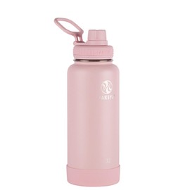 TAKEYA - 51012 Actives - Botella de agua aislada de acero inoxidable con tapa de boquilla, 40 onzas, rubor