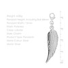 Tuscany Silver Women's Sterling Silver Small Simple Angel Wing Charm