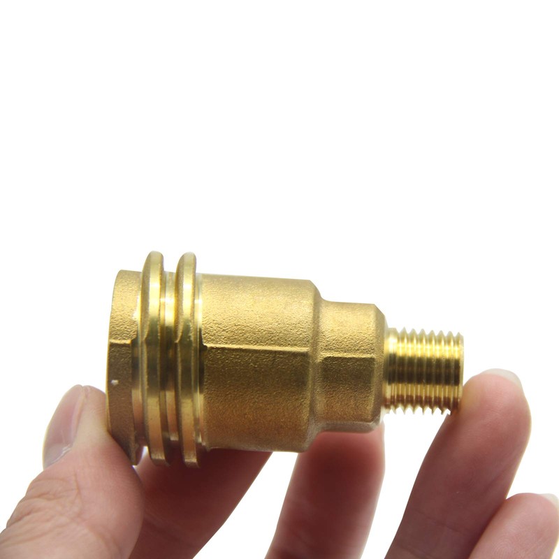 JIUDANI QCC1 Nut Propane Gas Fitting Adapter with 1/4 Inch