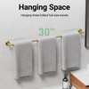 Brushed Gold Towel Bar, 30 Inch Towel Rack for Bathroom