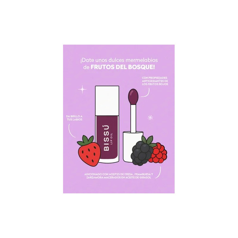 Kit De Brillo Lip Oil Con Vitamina E Bissu