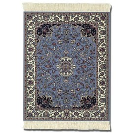 Lextra (Contemporary Jaipur), MouseRug, Blues, Ivory and Pink, 10.25" x 7.125", one