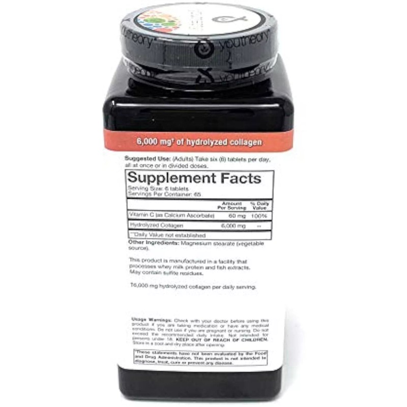 Youtheory Collagen Plus Biotin, 390 Tablets