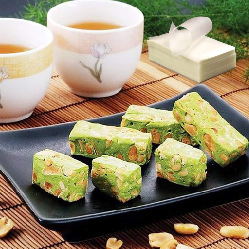 1000 Sheets Edible Sticky Rice Paper Nougat Paper, Glutinous Rice