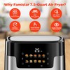 Air Fryer Oven 10 Preset Cookings, Portable Air Fryer w/Large