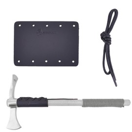 Leather Axe Handle Protection Covers, Axe Handle Collar Protector (Black #04)