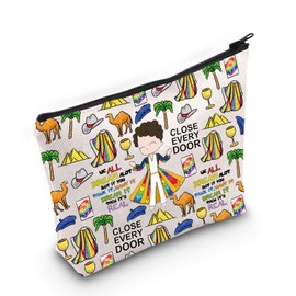 WZMPA Colorful Coat Musical Cosmetic Makeup Bag Color Coat Musical Lover Gift Close Every Door Makeup Pouch Bag Colorful Coat Merch, close every door F, Fit