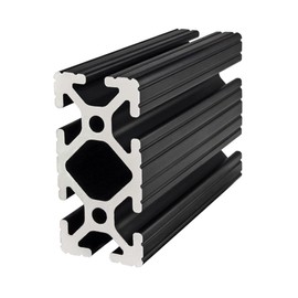 8020, 1530, 15 Series 1.5 Inch x 3 Inch T-Slotted Aluminum Extrusion DIY Extruded Linear Slot Bar Rail 80/20 (Black Anodize, 18" Long)