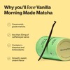 Morning Made Vanilla Flavored Matcha Powder | 8.46oz (240g) Resealable