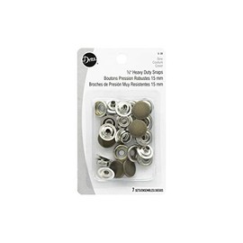 Dritz 5-38 Heavy Duty Snaps, Antique Brass, Size 24 (5/8-Inch) 7-Sets