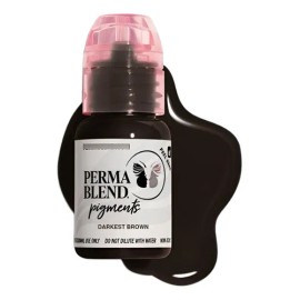 Perma Blend Pigmento 15ml Microblading Micropigmentacion Color Darkest Brown
