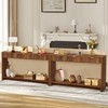 affeivul Entryway Table with Storage, Narrow Console Table with 3