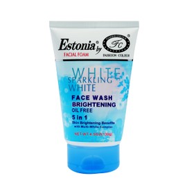 Estonia Whitening 5 IN 1 Oil Free Face Wash For All Skin Types,130g (Blue)