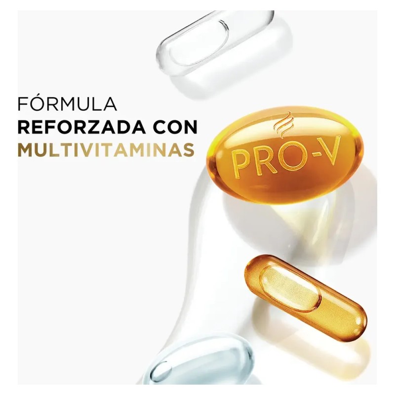 Shampoo Pantene Fuerza y Reconstrucción con Pro-vitaminas, Proteínas y Aceite