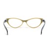 Calabria Emily Cateye Reading Glasses +0.75 Tan Black White Women