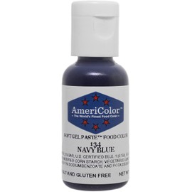 1 X NAVY BLUE .75 Ounce Soft Gel Paste Food Color