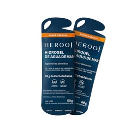 Hidrogel de Agua de Mar Sabor Naranja 10 Sticks de 60 g Gel Energtico para Deportistas Electrolitos Naturales Carbohidratos para Entrenamiento...     
