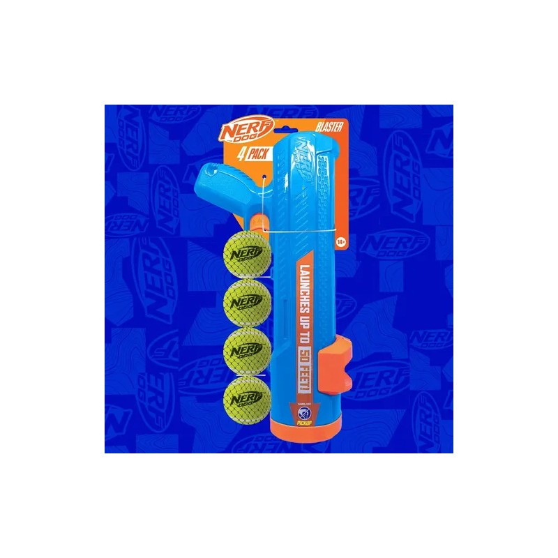 Nerf Dog Juguete Para Perros Tennis Ball Blaster 4 Pelotas