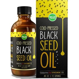 MAJU Black Seed Oil (8oz) - Herbal Joint Support, Immune Boosting & Digestion Support, Body, Consumable, Body Massage & More Cosmetic Comfort