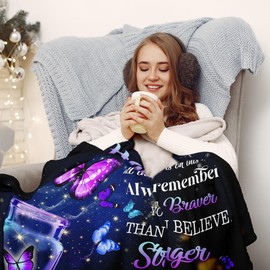 Ryubein 21st Birthday Gifts for Her, 21 Year Old Birthday Gifts for Her, Gifts for 21st Birthday Female, Gift for 21 Year Old Female, 21st Birthday Decorations, 21st Birthday Gifts Blanket 50" X 60"