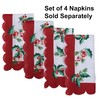 Newbridge Christmas Green and Red Nature’s Poinsettia Scalloped 52 x