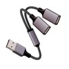 Fidioto USB A Splitter(10 inch Long),USB A Splitter 1 in