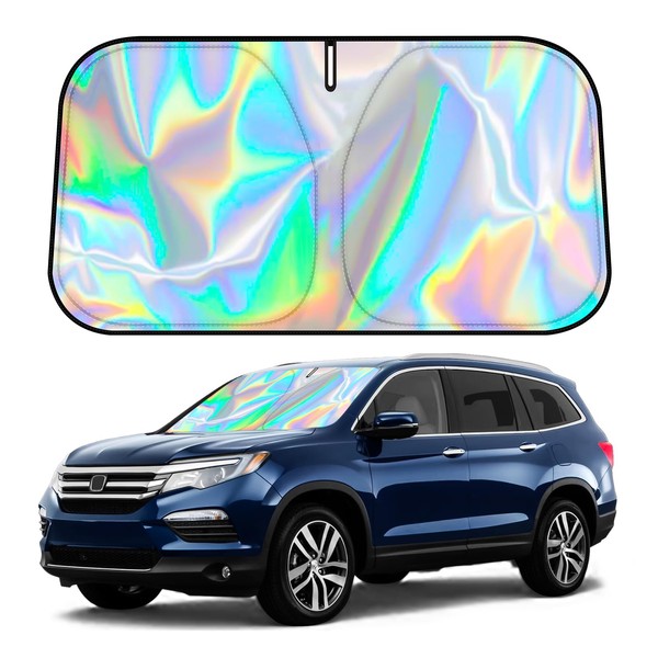 D-Lumina Windshield Sun Shade for 2016-2025 Honda Pilot Accessories, Iridescent