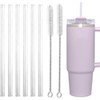 6 Popotes Reutilizables para Vaso con 2 Cepillos Limpiadores, Pajitas