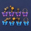 8PCS Butterfly Braids Hair Clips Butterfly Dreadlock Accessories Charms African