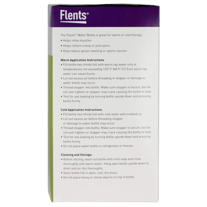 Flents Reusable Water Bottle, Warm or Cold Therapy, Helps Soothe