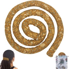 通用 Spiral Lock Hair Tie Dreadlock Accessory Bendable Hair Ties for Women and Men Ponytail Holders Colorful Dreadlock Hair Tie Long Dreads Thick Curly Hair Holder (Brown vine)