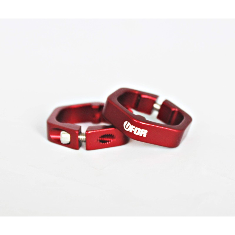 UFOR Weave Lock-On Rubber Bike Grips, with Aluminum Hexagonal Locking