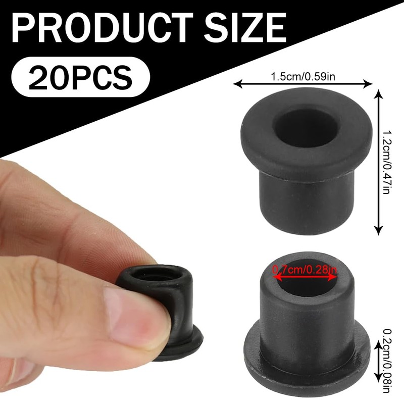 UEIOAVL 20 Pcs 11mm Dia x 7mm Inner Diameter T