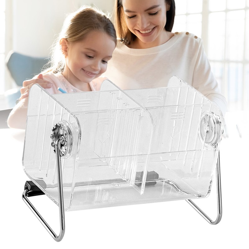 Rotating Clear Acrylic Desk Organizer for Office Supplies Desk Accessories