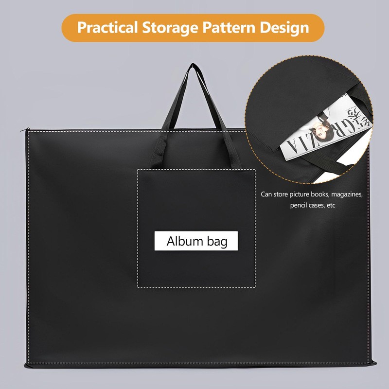 PCXWTLN A1 Art Portfolio Case, Black Artist Portfolio Carrying Case
