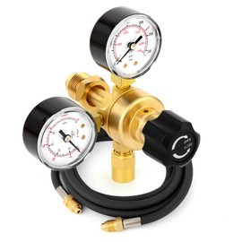 MEANLIN MEASURE Argon CO2 Regulators Gauges Gas Welding Regulator CGA580 Fitting With Miller Lincoln Mig Tig Weld With 10 Feet Hose 0-4500PSI / 0-10BA