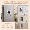 6 Pack Scalloped Acrylic Magnetic Photo Frames, 2.56 x 3.74