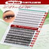 FADVAN Lash Extension 280pcs D Curl 10D+20D Cluster 9-16mm Mixed