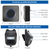 Infrared Sensor Doorbell Solar Driveway Alarm Strobe Light Outdoor Security