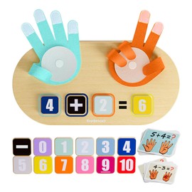 TOP BRIGHT TOP BRIGHT Educational Learning Number Toy for Toddler - Finger Counting Math Toys, Homeschool Supplies for Math Manipulates, Teaching Early Education Toys for Kid Age 3+, Montessori Toy for Toddler