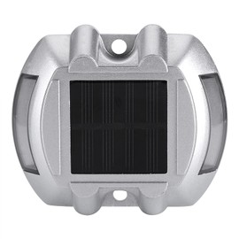 Casting Aluminium Solar Power Road Lamp 6 LED Outdoor Driveway Pathway Light Road Step Lamp for Road Lighting (Red Flashing)
