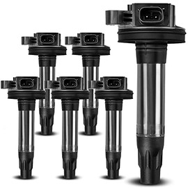 A-Premium Ignition Coils Pack Compatible with Ford Explorer F-150 Edge Fusion Mustang Taurus Lincoln MKS MKX MKT MKZ Sable 3.5L 3.7L UF-553 6-PC Set