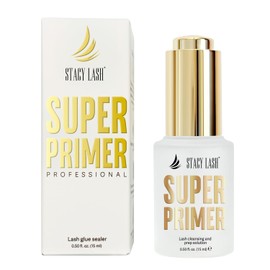 Stacy Lash Primer for Lash Extensions | Super Primer/Cleanser 15ml | Eyelash Extension Primer | Protein Oil Remover | Increase Adhesive Bonding Power Retention | Professional Lash Supplies
