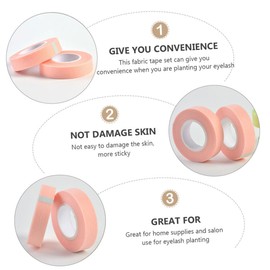 Outanaya 5 Rolls Breathable Eyelash Grafting Tape Skin Friendly Under Eye Patch for Beauty Salons and Makeup Artists Easy to Tear Hypoallergenic Comfortable Use