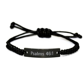 Psalms 46 1 Bracelet Psalms 46:1 Gift Bible Verse Stainless Steel Bracelet Jewelry Psalm