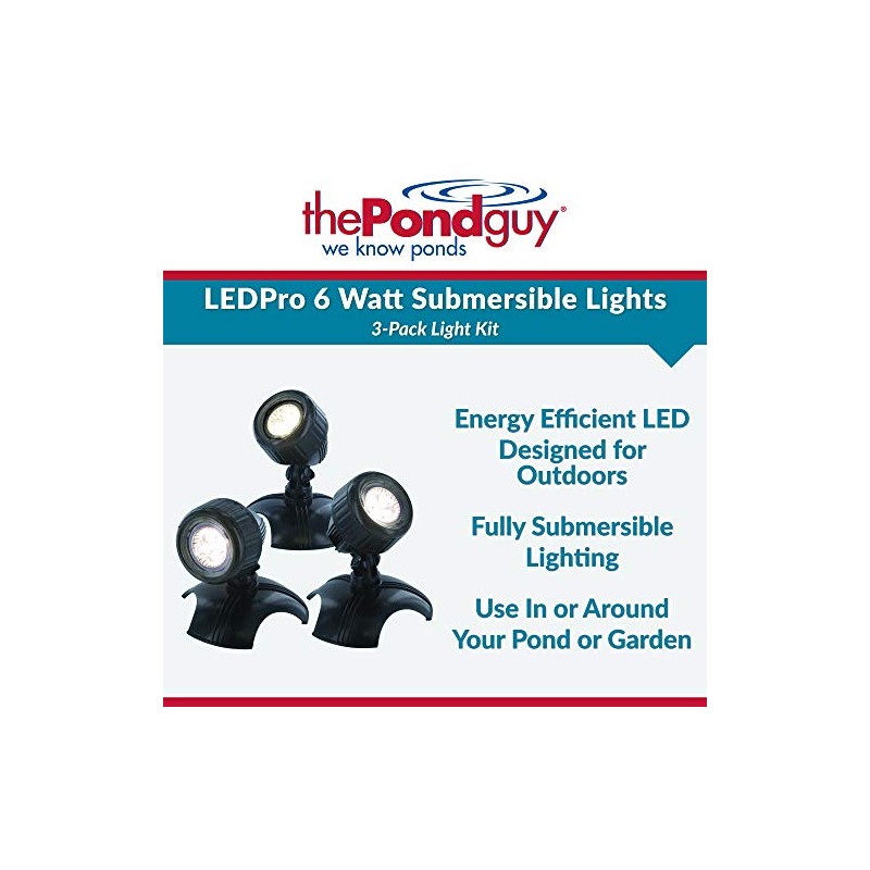 The Pond Guy LEDPro 6 Watt 3 Pack Light Kit